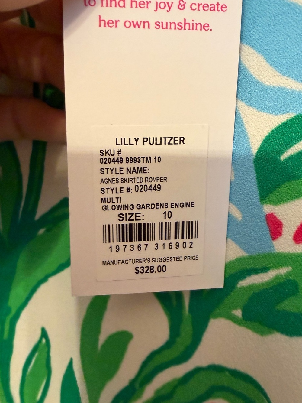 NWT Lilly Pulitzer Women's Agnes Skirted Shift Romper 
Size 10 - Picture 3 of 4